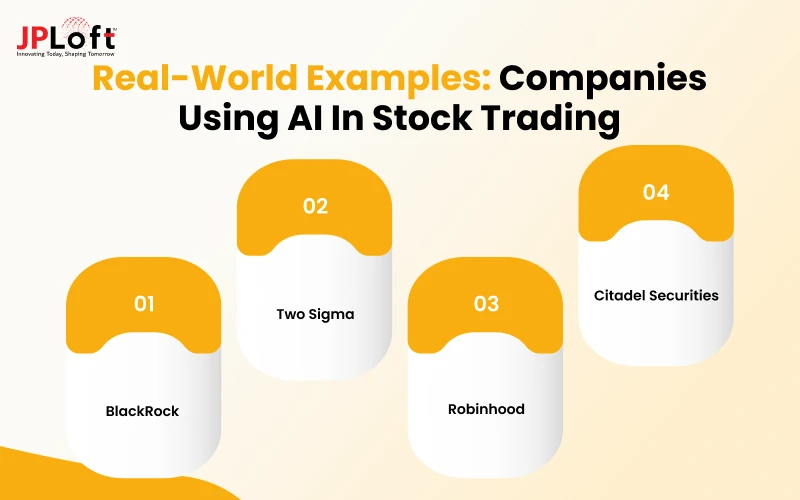 Real-World Examples Companies Using AI In Stock Trading